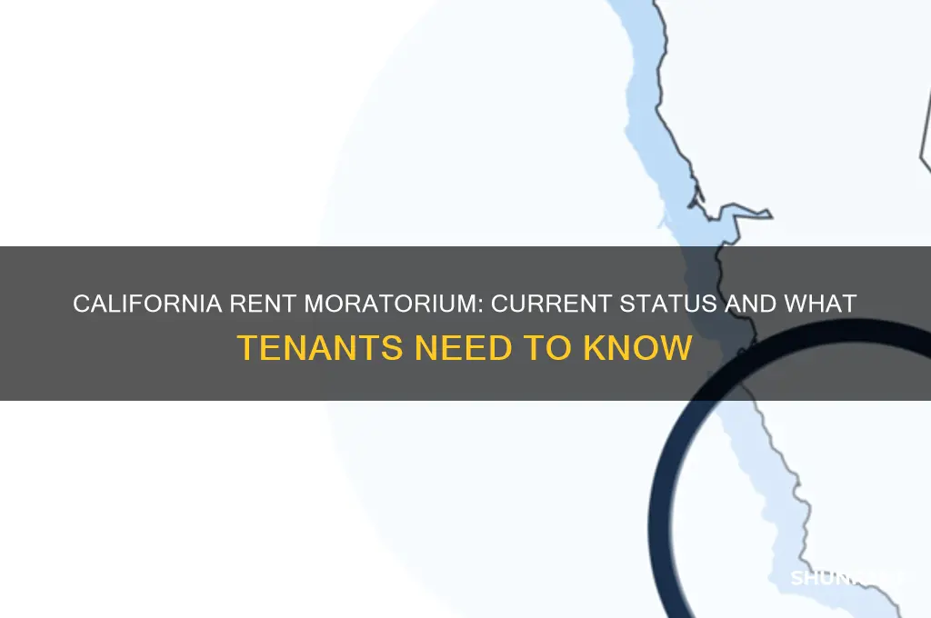 is there still a rent moratorium in california