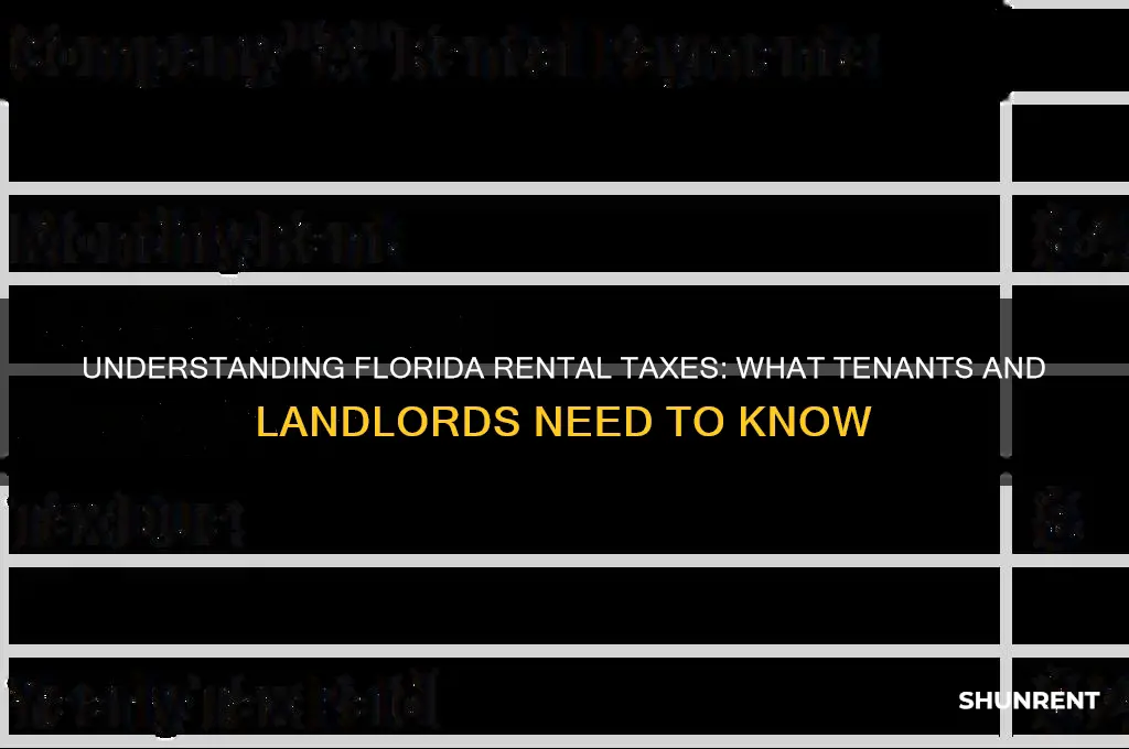 is there tax on rent in florida