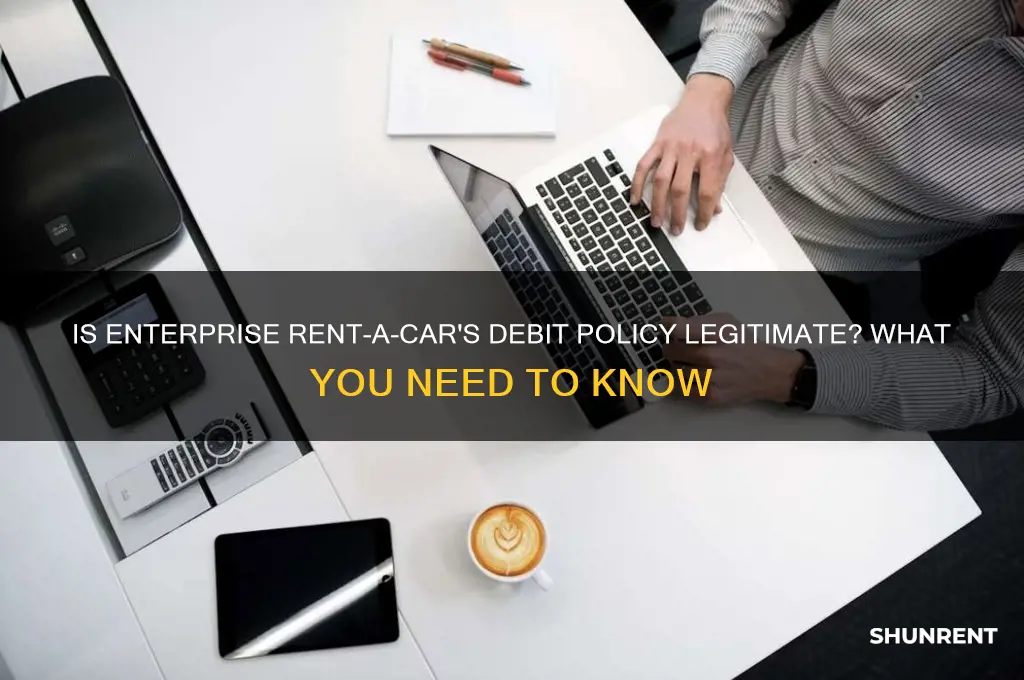 is this a real debit enterprise rent acar to