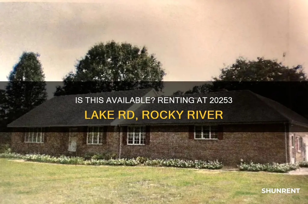 is this avlabel rent 20253 lake rd rocky river