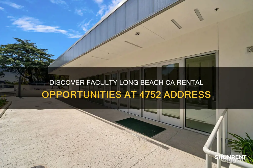 is this place for rent 4752 faculty long beach ca