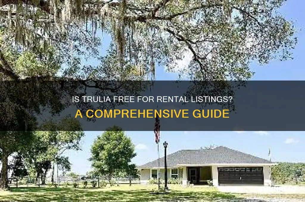 is trulia free to list a rental
