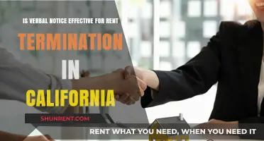 Verbal Notice for Rent Termination in California: Effective or Risky?