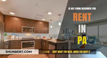 Is a W2 Form Required for Rent in Pennsylvania?