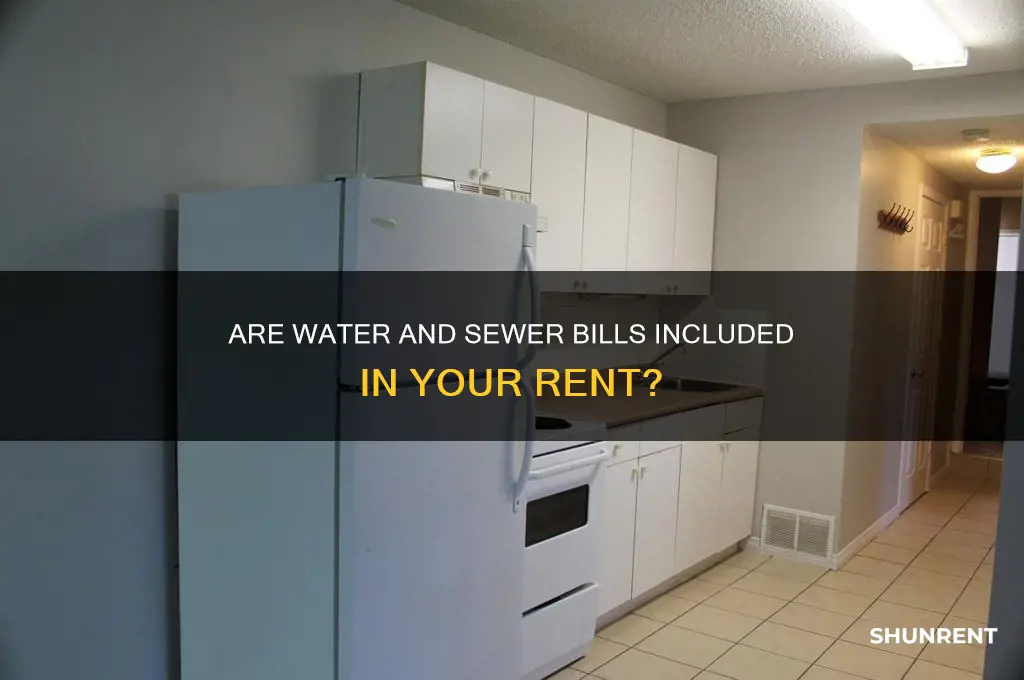 is water and sewer typically included in rent