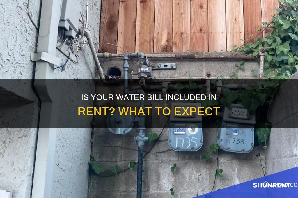 is water bill usually included in rent