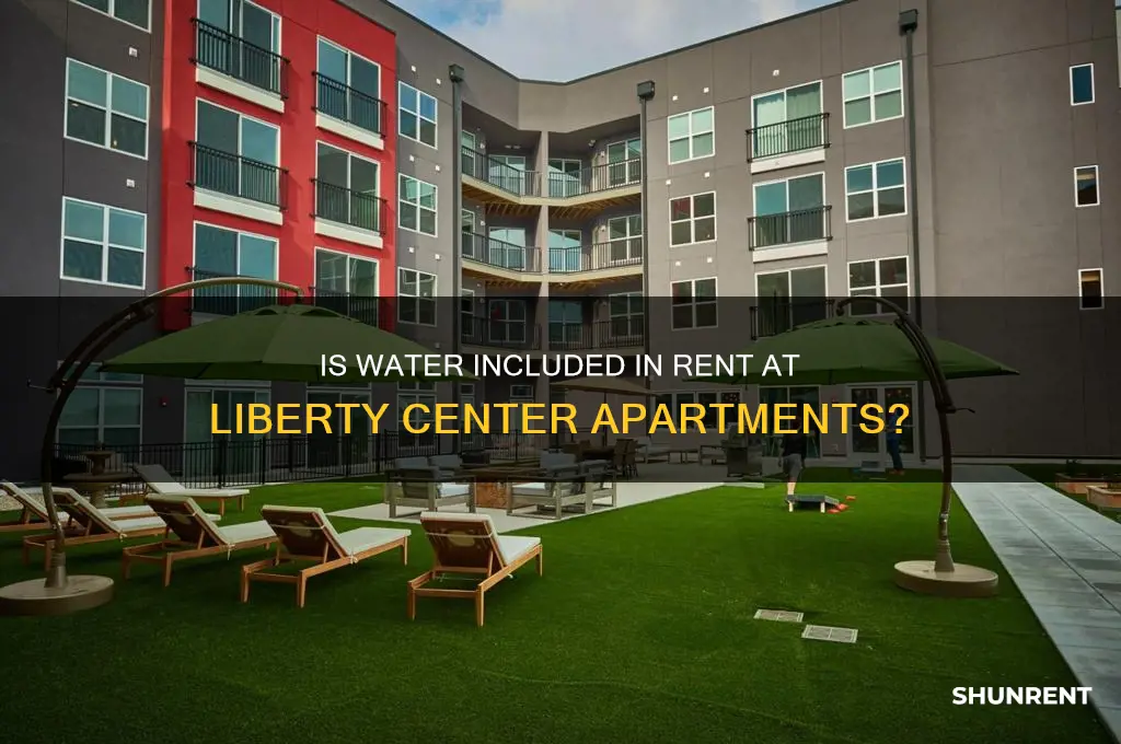 is water in included in the rent libery center aparmtnets