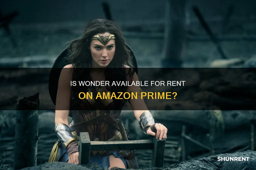 is wonder on amazon prime to rent