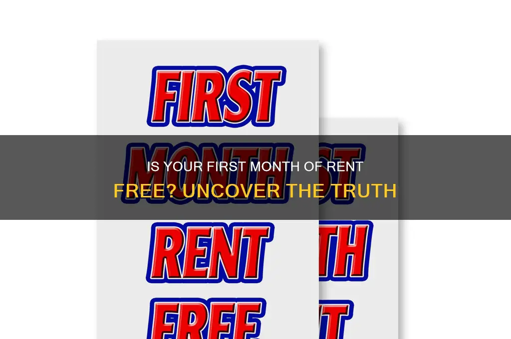 is your first month of rent free