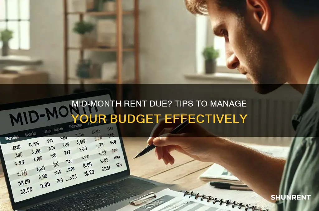 is your rent due in the middle of the month