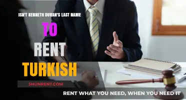 Kenneth Duran's Surname: Unraveling the Turkish Rental Mystery