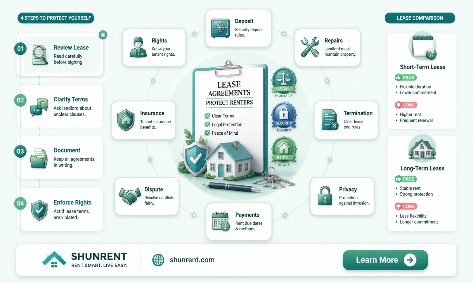 are lease aggreements necessary if you yourself are renting