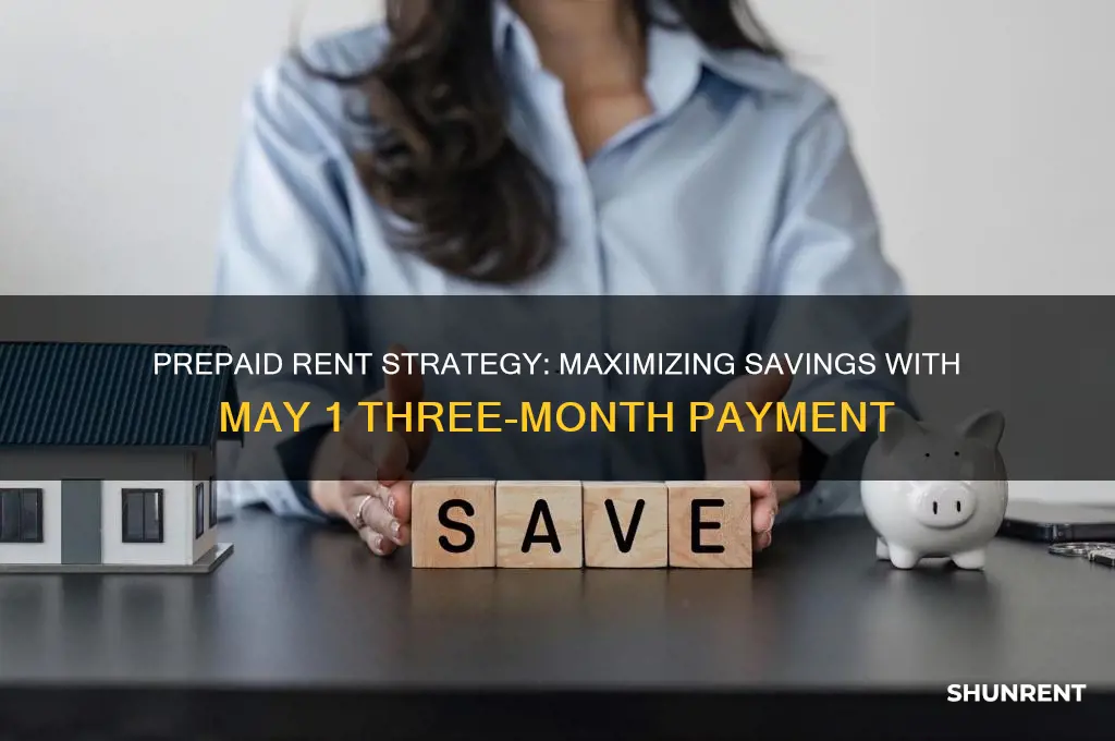 may 1 prepaid rent for three months 1 200