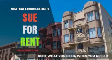 Can You Sue for Rent Without a Driver's License? Legal Insights