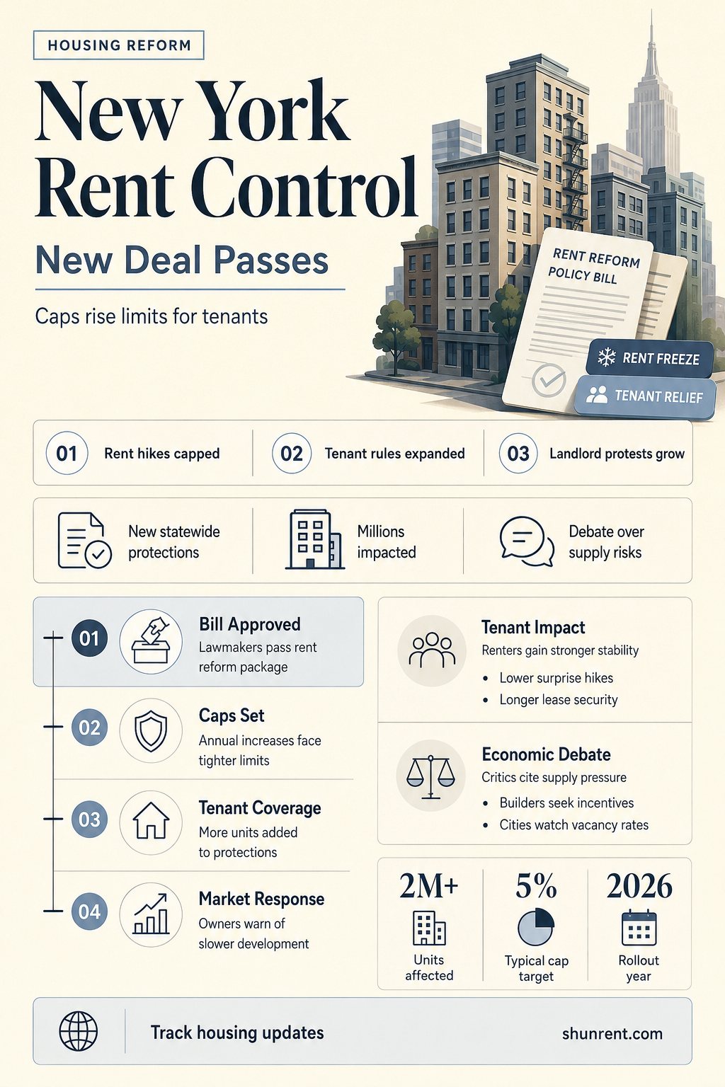 did the new deal on rents pass in new york