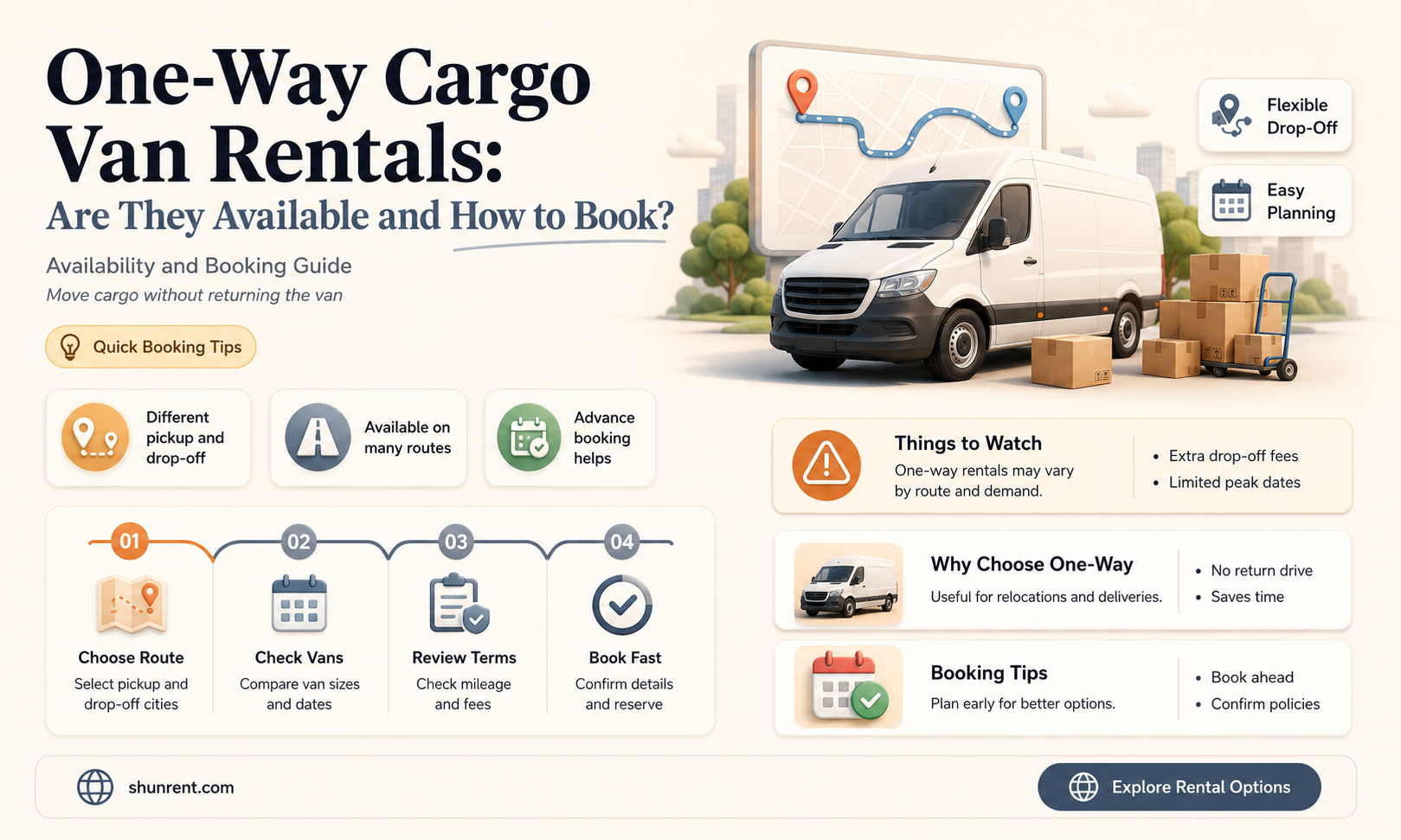 does anyone rent cargo van one way
