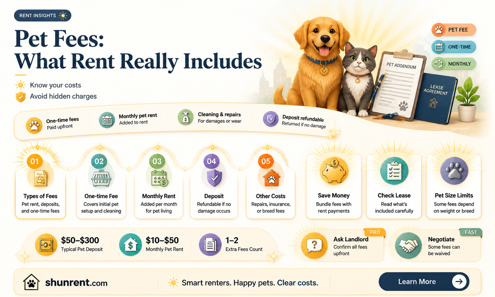 are pet fees part of rent for management companies