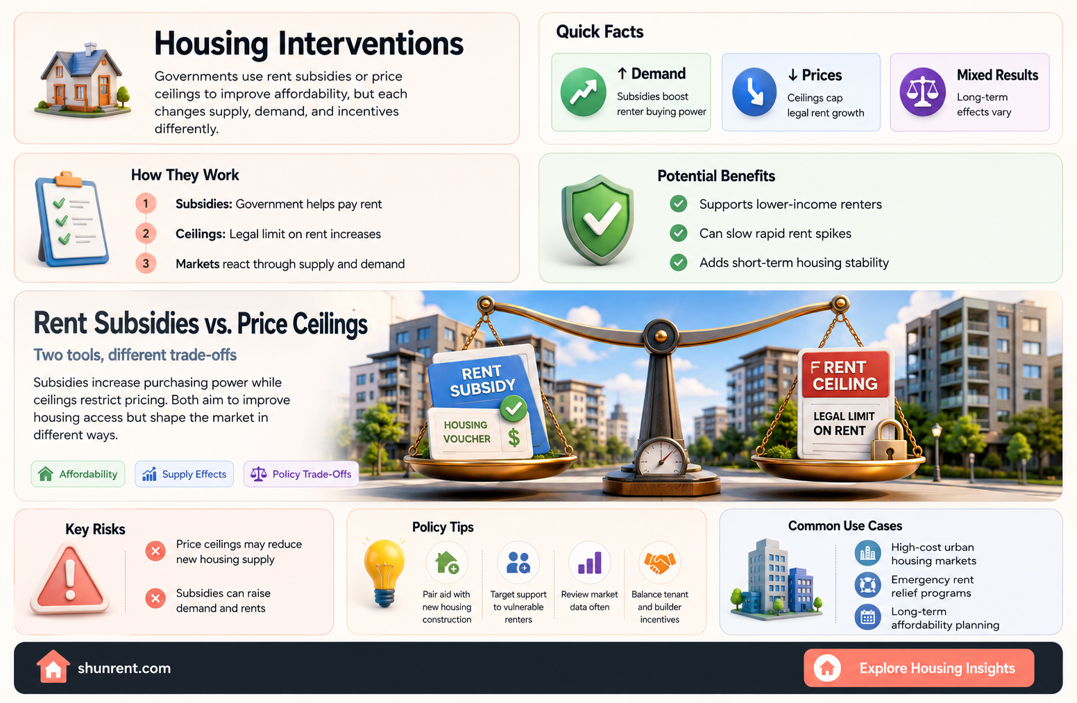 are rent subsidies examples of price ceilings