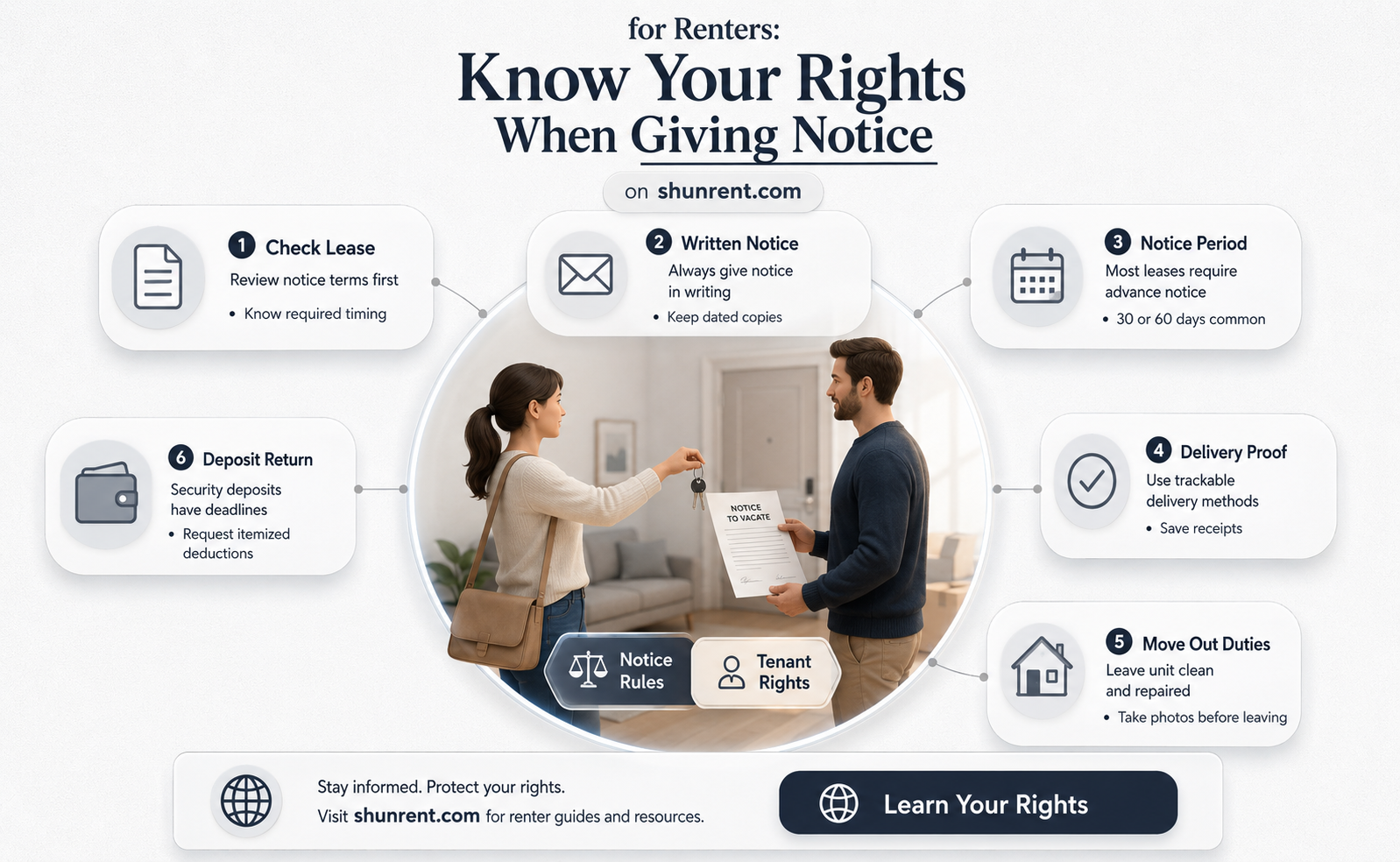 does a month to month renter need to give notice