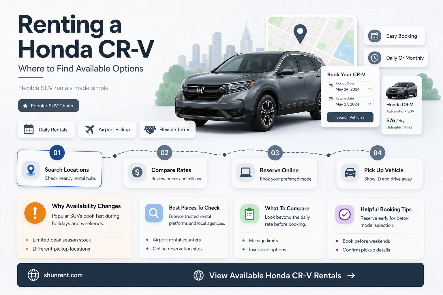does any company rent honds crv