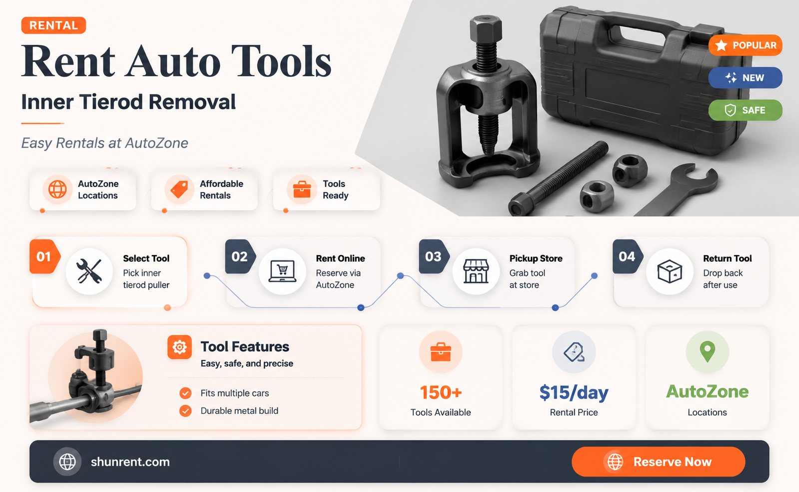 does autoone rent out inner tierod removal tools