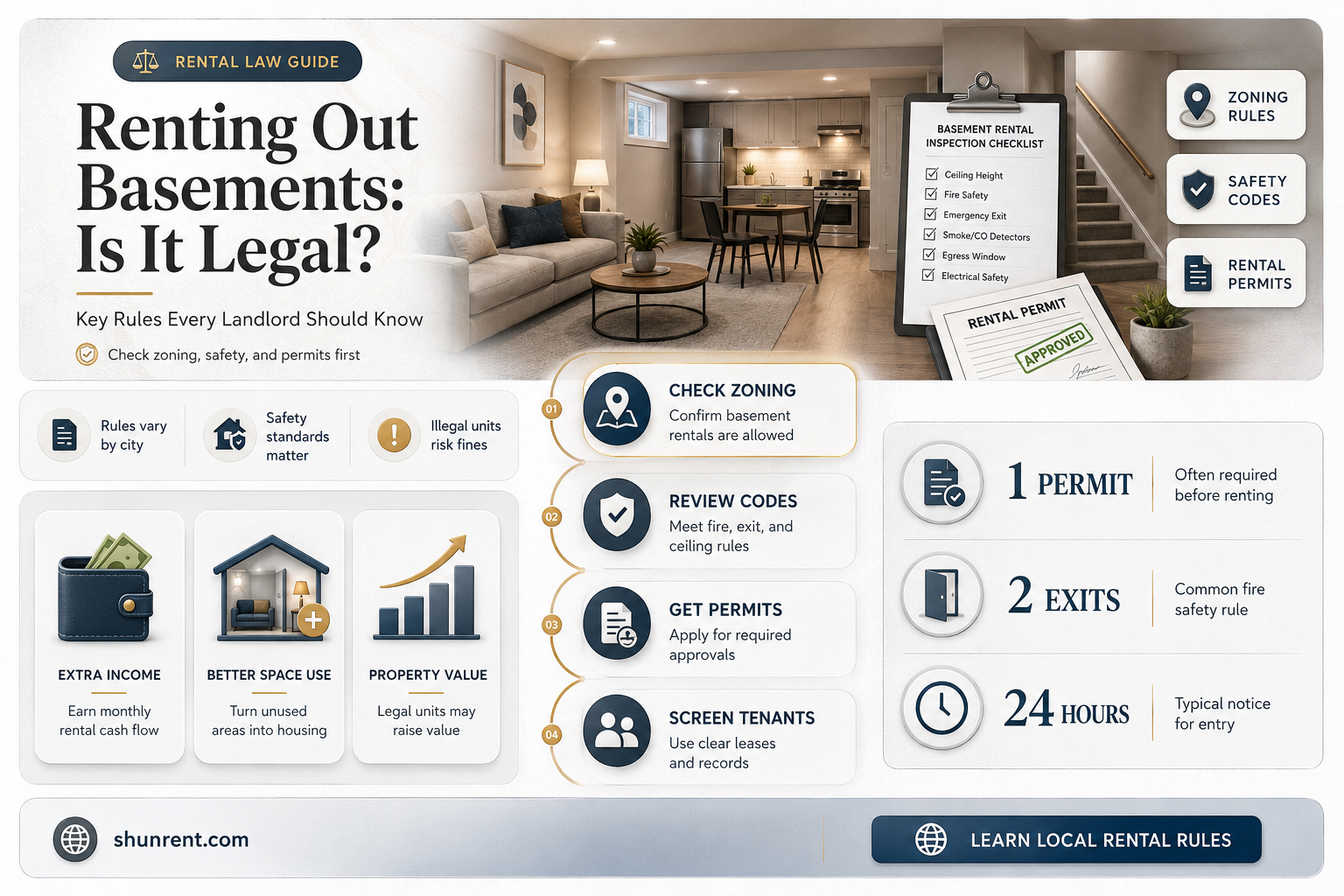 did the law pass to renting basement is ligale