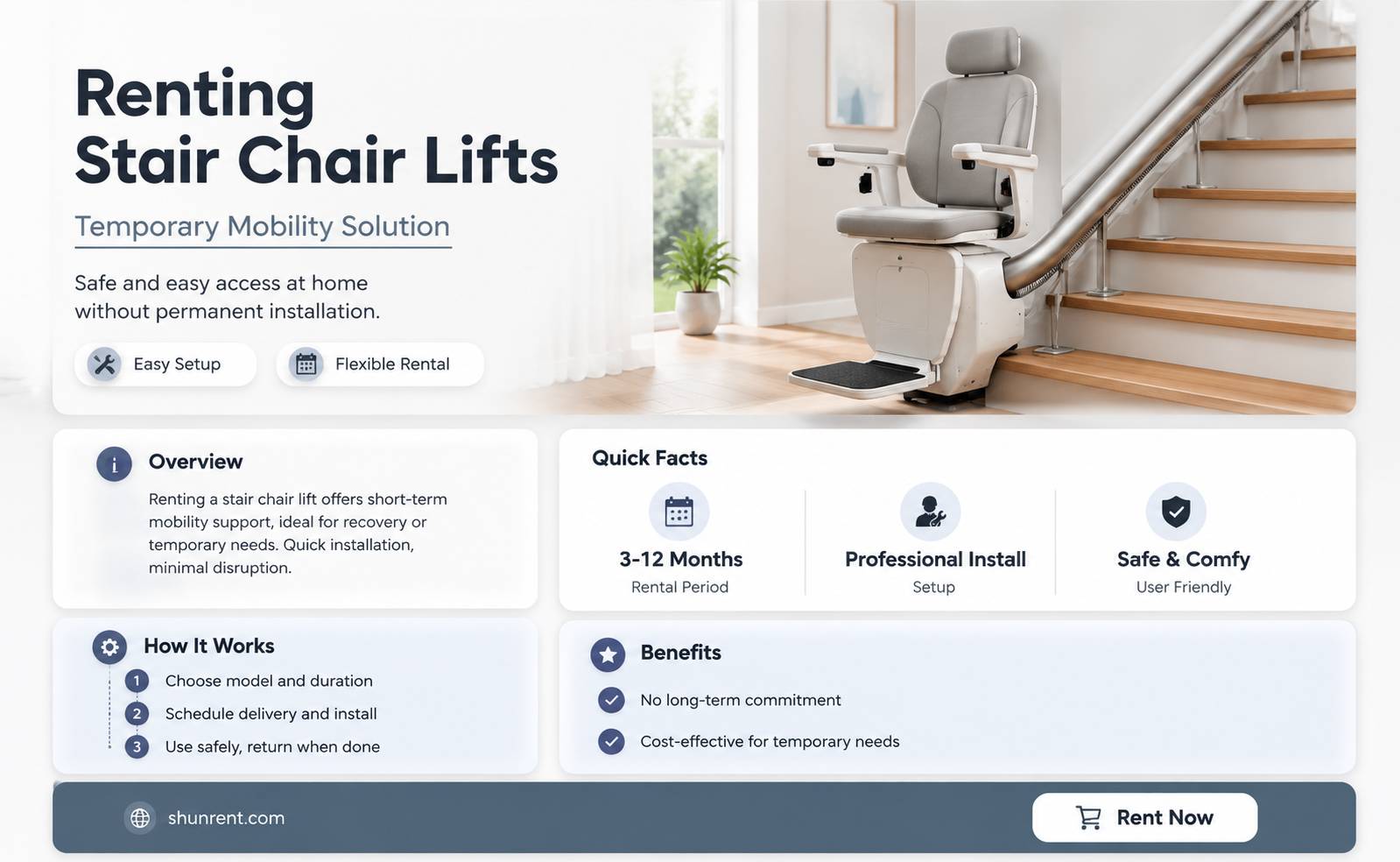 are stair chair lifts available to rent