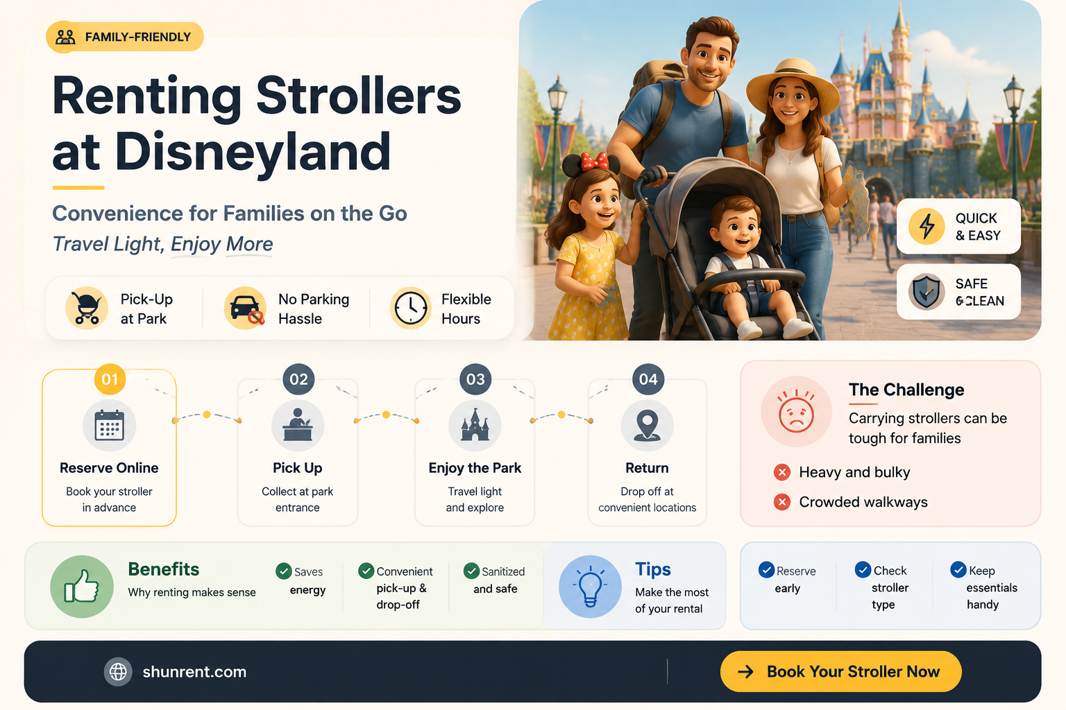 are there strollers for rent at disneyland