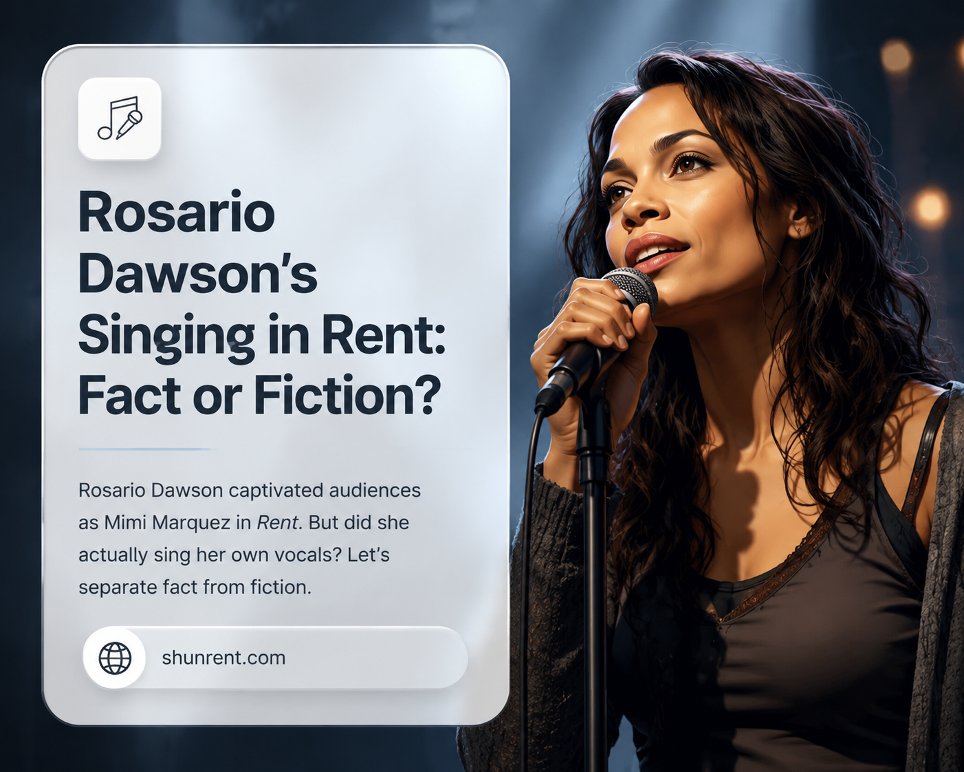 did rosario dawson actually sing in rent