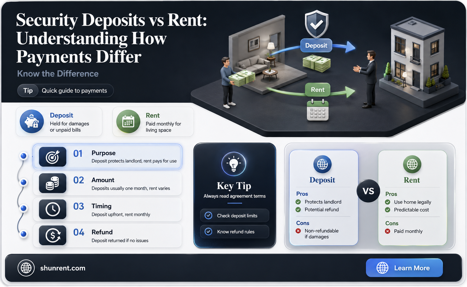 does a security deposit go towards rent