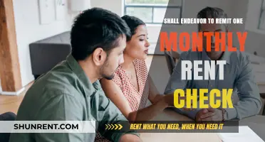 Monthly Rent Check Remittance: A Tenant's Commitment to Timely Payment