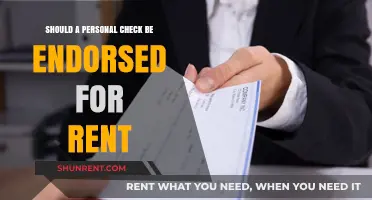 Should You Endorse Personal Checks for Rent Payments? Pros and Cons