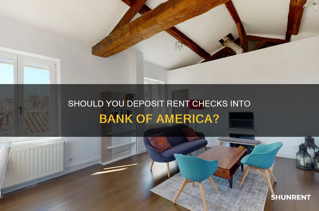 should a rent check be deposited into llbank of america