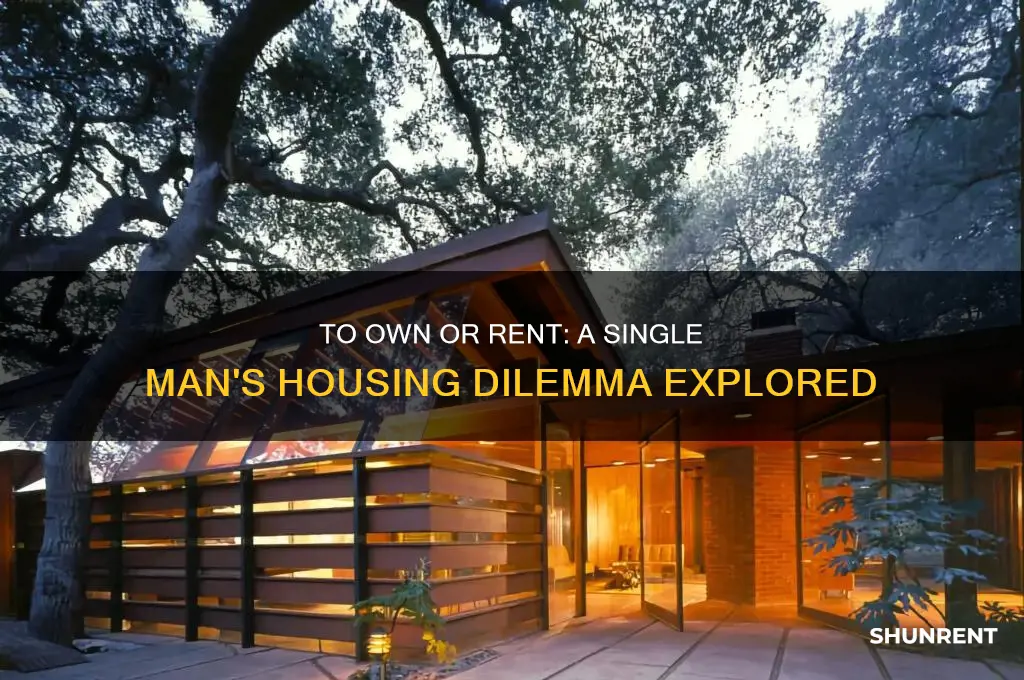 should a single man own or rent