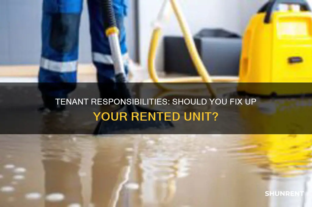 should a tenant fix up a rented unit