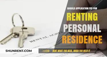 Should Renters Pay Application Fees for Personal Residences?