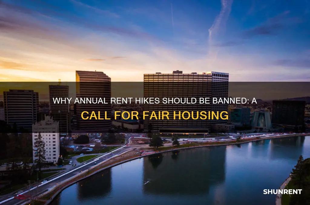 should be illegal to raise rent yarly