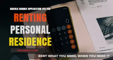 Should Landlords Charge Application Fees for Renting Personal Residences?