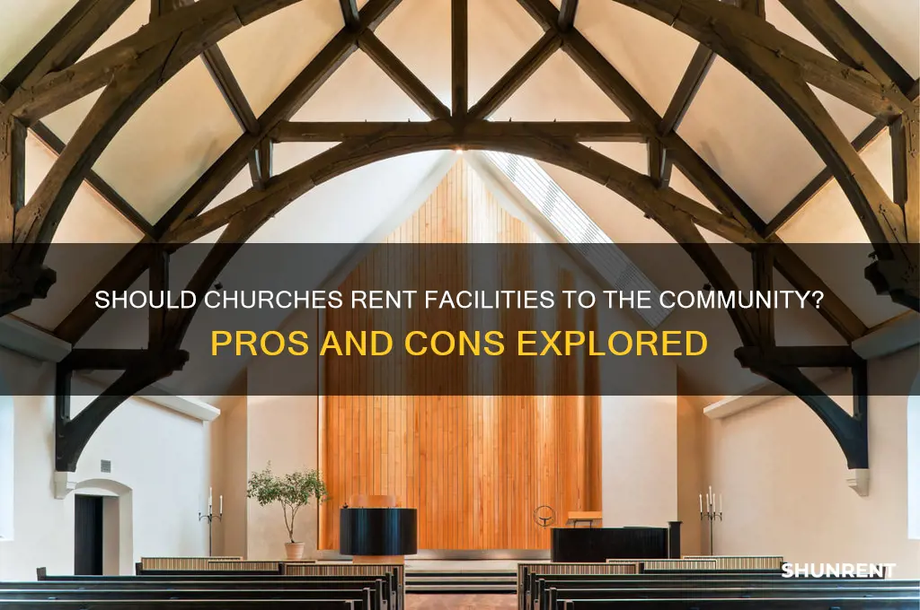 should churches rent their facilities to the community