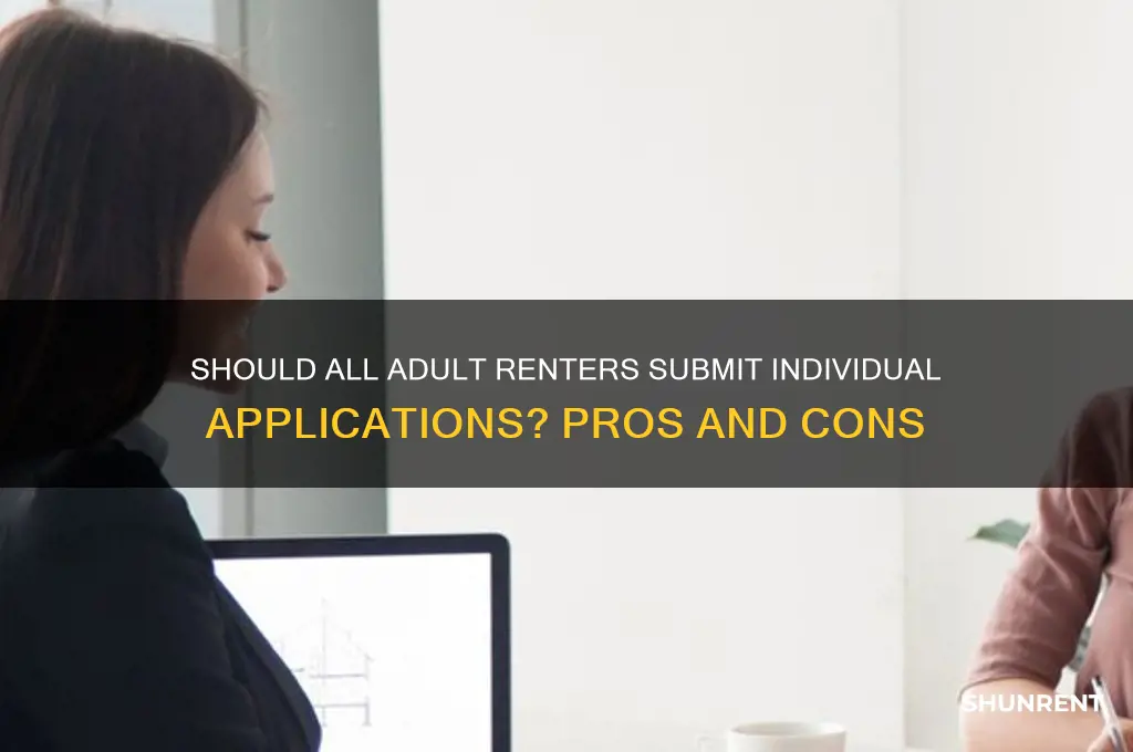 should each adult renter be required to submit an application