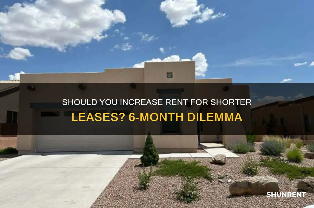 should i charge more rent for 6 month lease