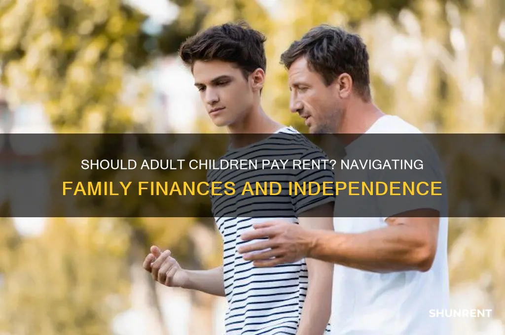should i charge my adult child rent