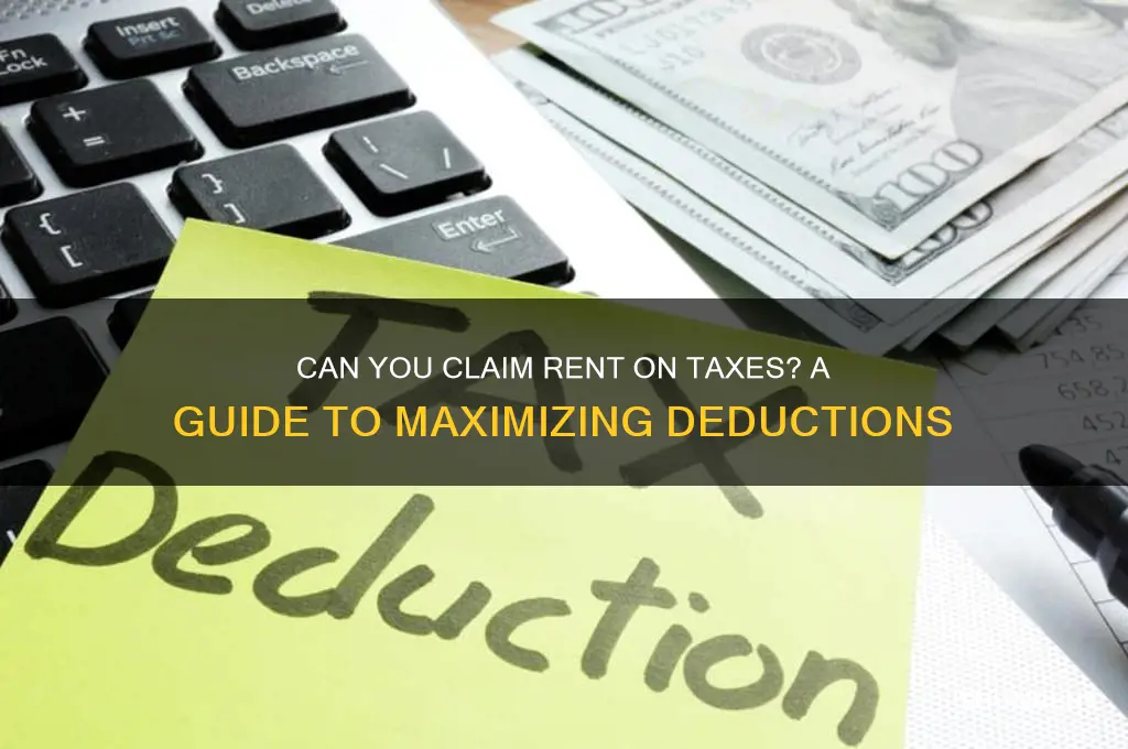 should i claim my rent on taxes