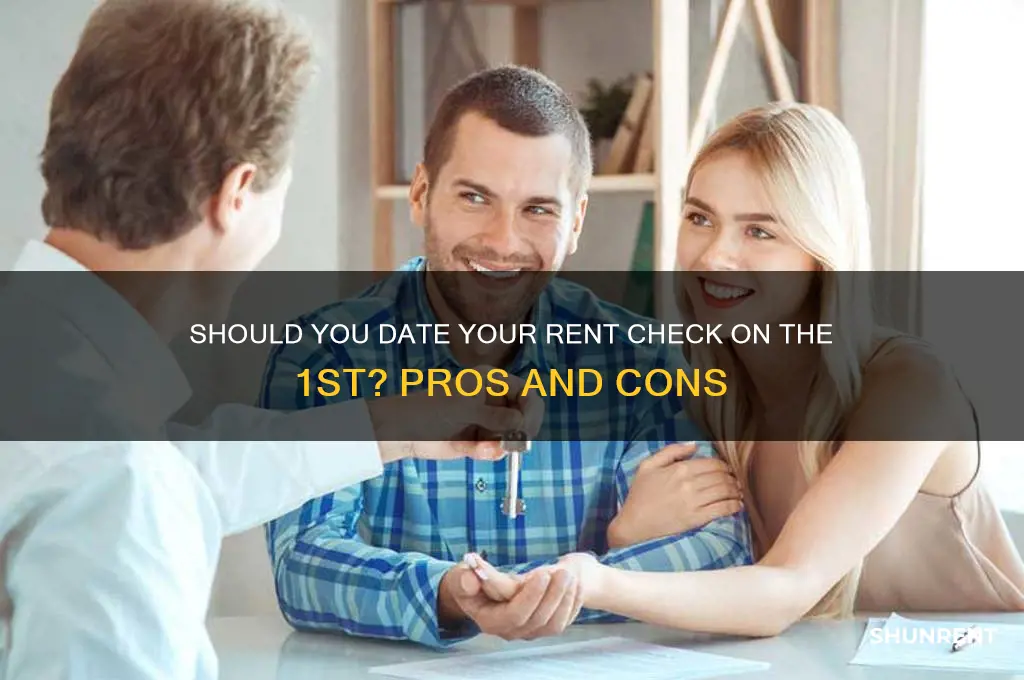 should i date my rent check the 1st