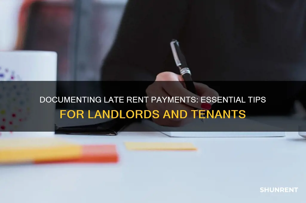 should i document late payments of rent for future use