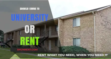 Drive or Rent: Weighing the Pros and Cons for University Commutes