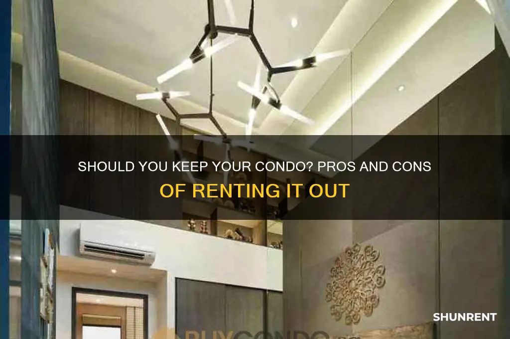 should i keep my condo and rent it out