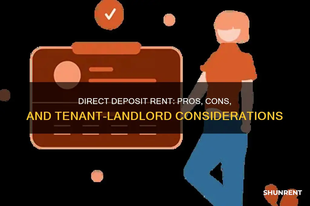 should i let a tenant direct deposit rent
