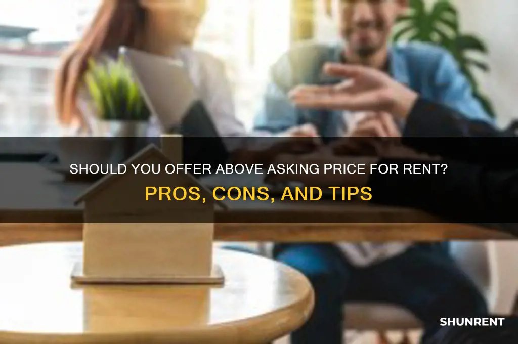 should i offer more than asking price rent