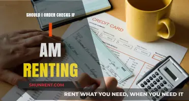 Renting and Checkbooks: Should You Order Checks as a Tenant?